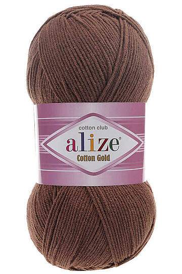 ALİZE COTTON GOLD 493 Kahve Amigurumi ve El Örgü İpi (100 gr / 330 m)