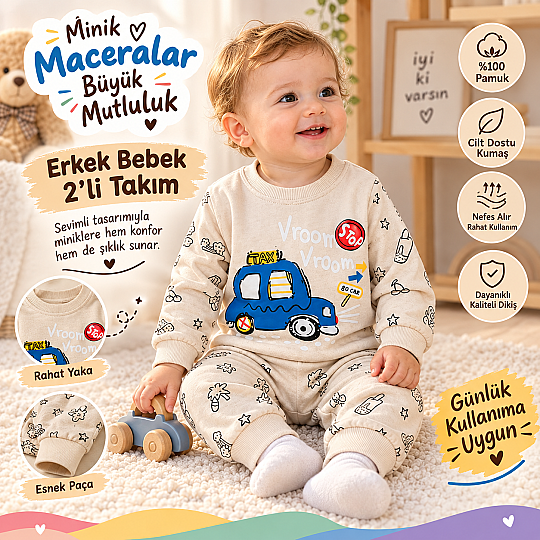 ERKEK BEBEK 2 Lİ TAKIM