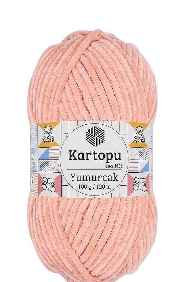 KARTOPU YUMURCAK KADİFE İP K765 Somon - 1