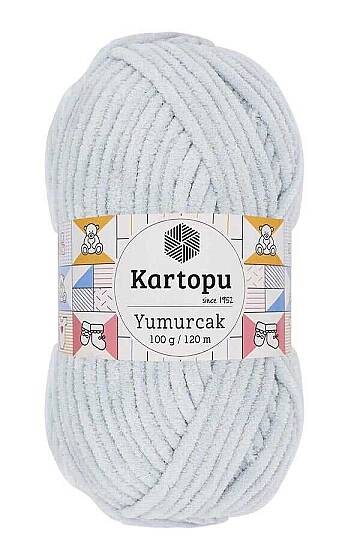 KARTOPU YUMURCAK KADİFE İP K919 Gri