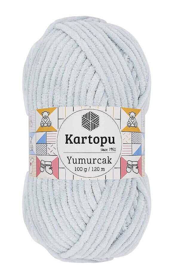 KARTOPU YUMURCAK KADİFE İP K919 Gri - 1